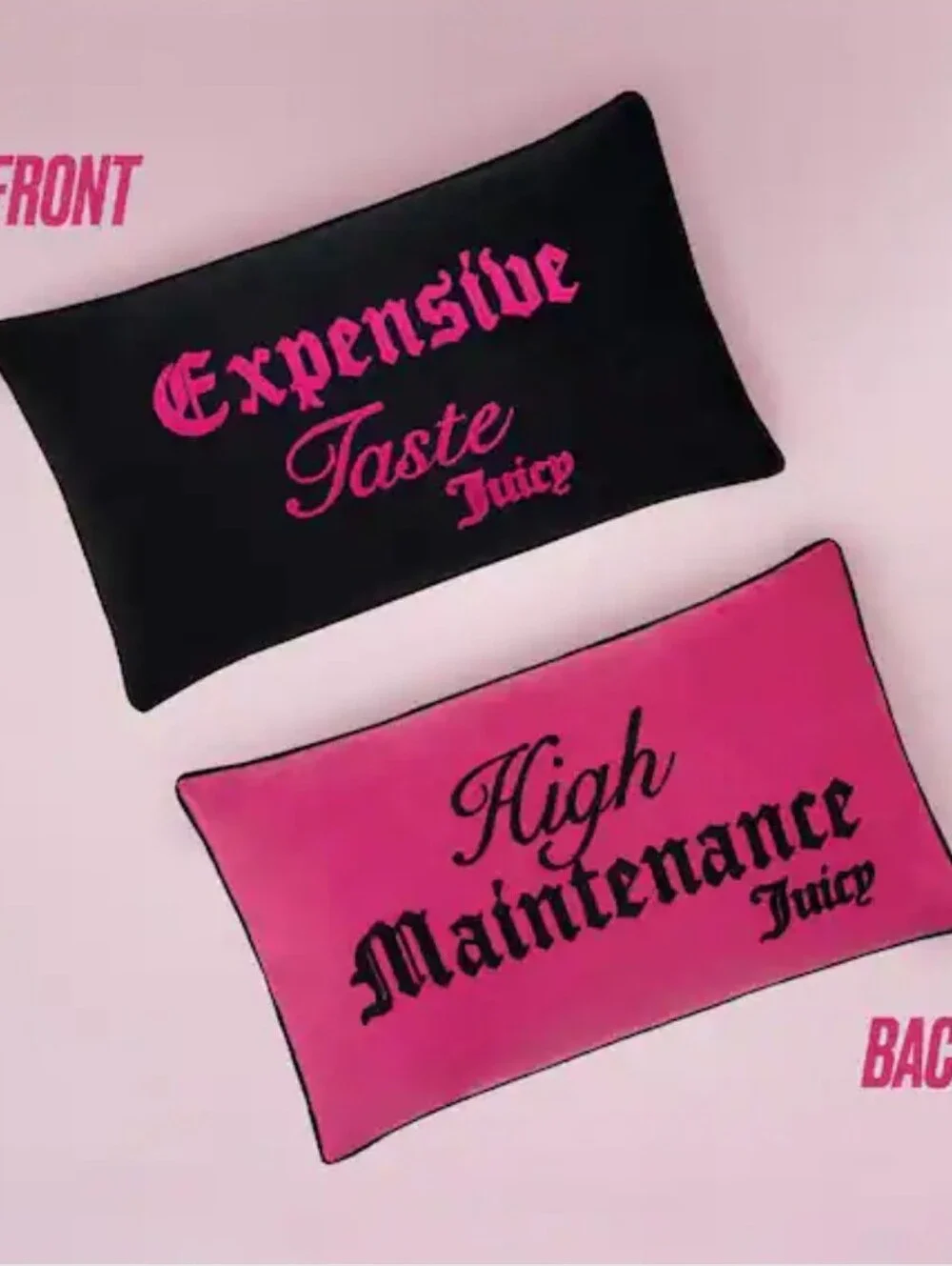 Juicy Couture Home High Maintenance Reversible Decoeative Accent Pillow